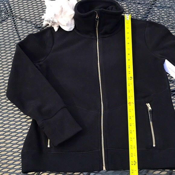 NWT Calvin Klein Black Zip Front Performance Fleece Jacket Size Medium - Picture 11 of 14
